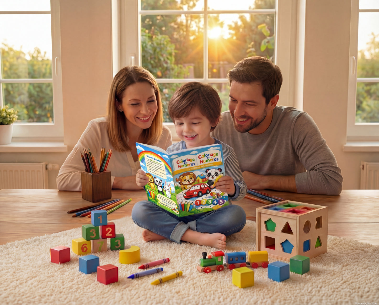 Printable Kids Workbook – Color by Number