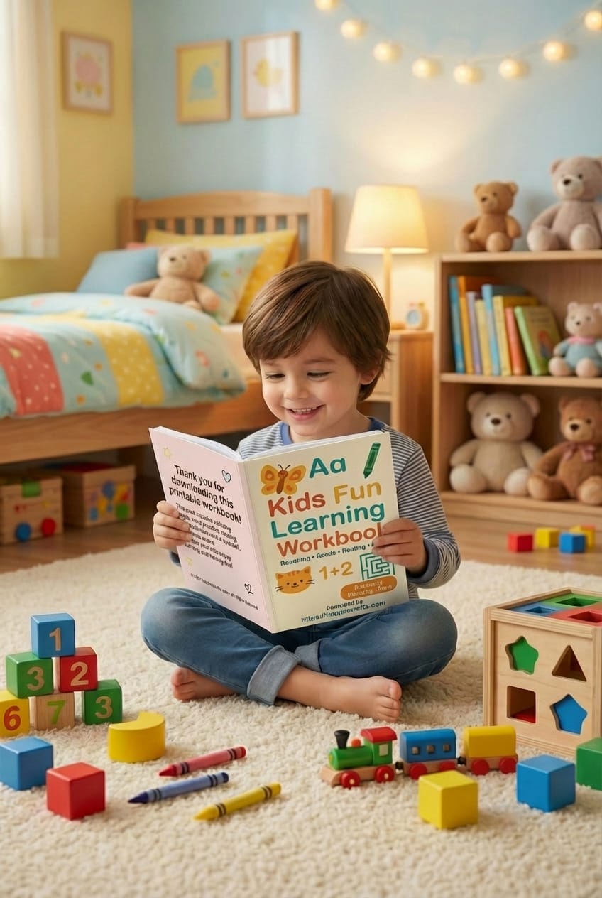 Kids Fun Learning Workbook-Learn & Play Educational Activities