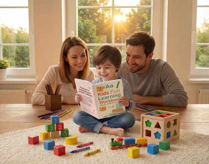 Kids Fun Learning Workbook-Learn & Play Educational Activities